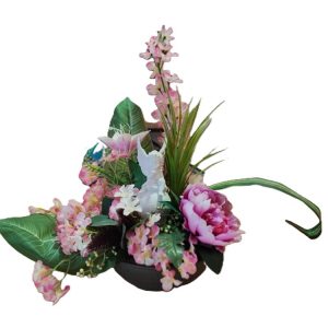 Coupe pivoine rose statut ange