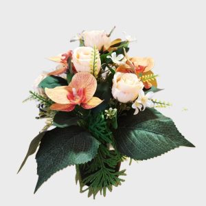 Coupe roses saumonées