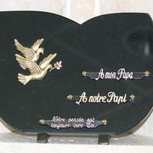 Plaque granit colombes