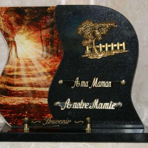 Plaque granit noir altuglass forêt