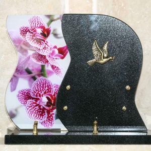 Plaque granit/altuglass orchidée violette