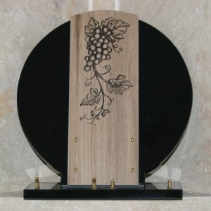 Plaque granit noir ceramique vigne