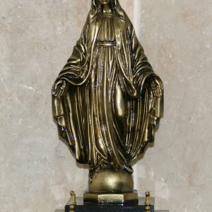 Statue vierge marie en bronze