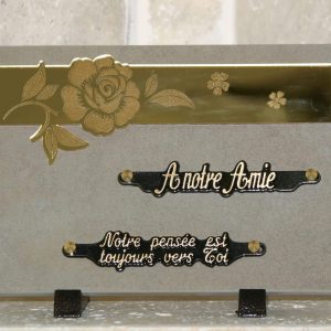 Plaque ceramique/altuglass fleurs