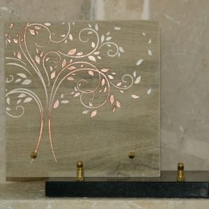 Plaque ceramique arbre de vie