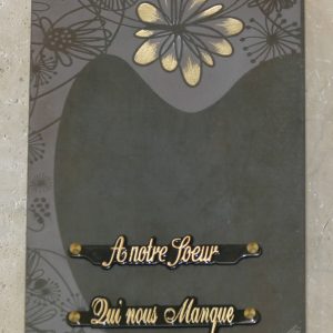 Plaque ceramique marguerite