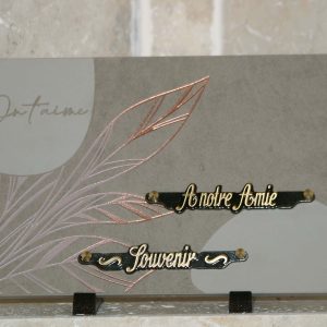 Plaque ceramique "on t'aime"