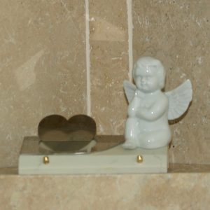 Plaque Ange en céramique