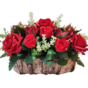 Jardinière paniere roses