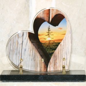 Plaque altuglass cœur sapin