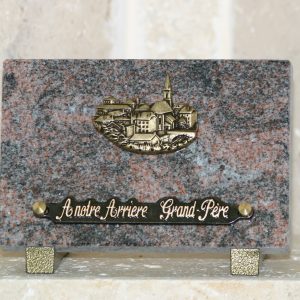 Plaque granit village