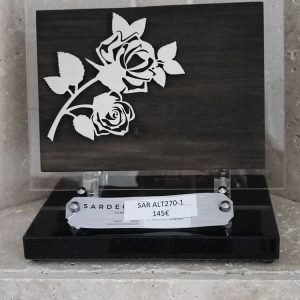 Plaque altuglass branchage rose blanc