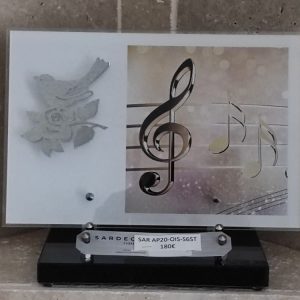 Plaque altuglass clé de sol