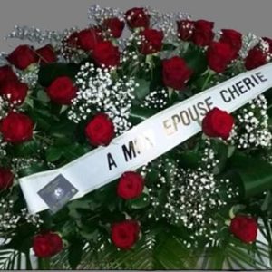 Dessus de cercueil "Amour Eternel"