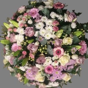 Coussin rond "Pensées"