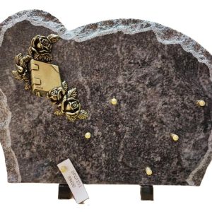 Plaque granit arrondie éclatée 25x35cm